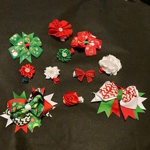 *Bundle* Assorted Christmas Hair Bows